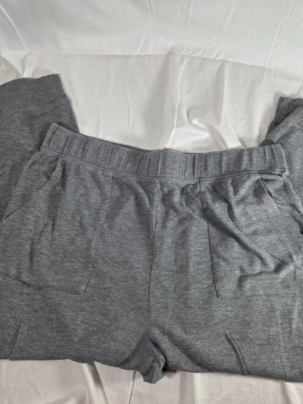Aerie Heathe Gray Knit Joggers Sweatpants with Pockets XL